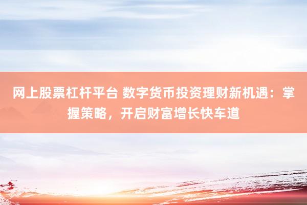 网上股票杠杆平台 数字货币投资理财新机遇：掌握策略，开启财富增长快车道