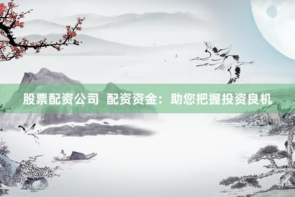 股票配资公司  配资资金：助您把握投资良机