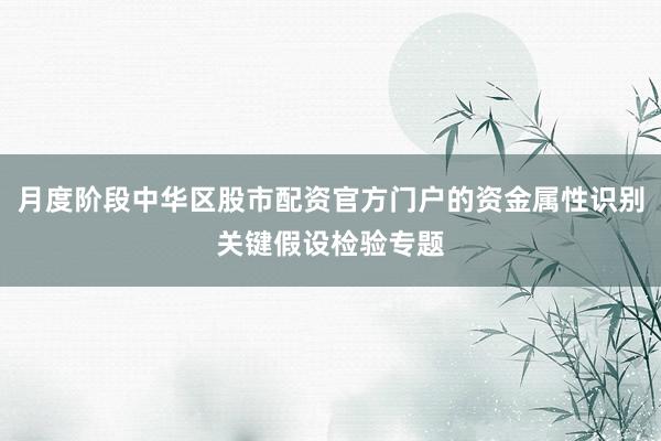 月度阶段中华区股市配资官方门户的资金属性识别关键假设检验专题