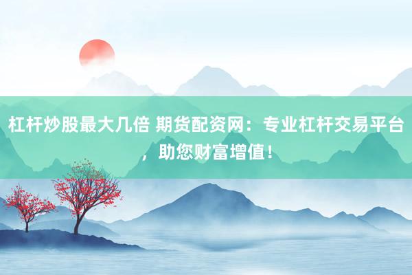 杠杆炒股最大几倍 期货配资网：专业杠杆交易平台，助您财富增值！