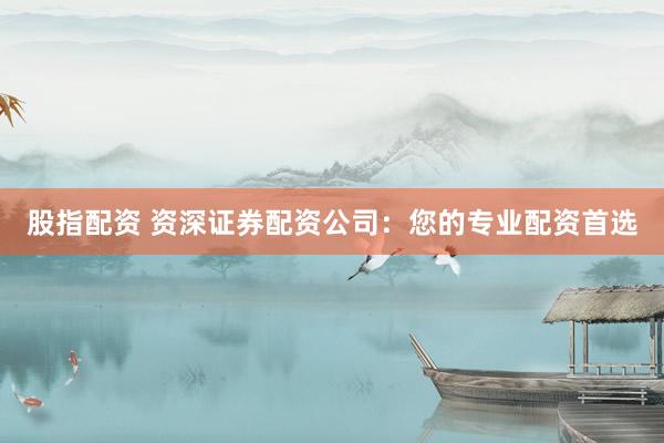 股指配资 资深证券配资公司：您的专业配资首选
