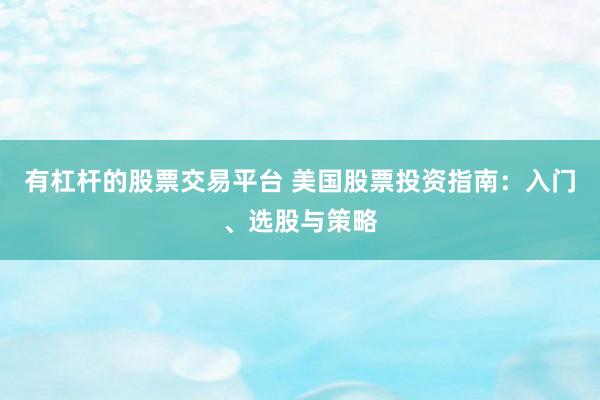 有杠杆的股票交易平台 美国股票投资指南：入门、选股与策略